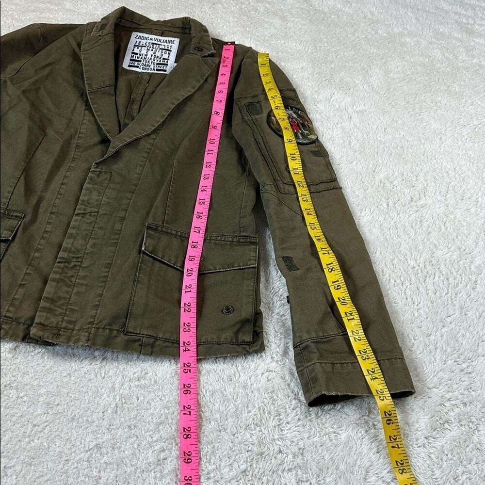 Zadig and Voltaire Virginia grunge jacket Large - Picture 5 of 10